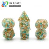 Fill With Colorful Ball Resin Dice