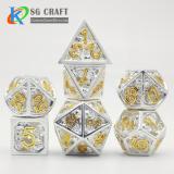 Hollow out Skull Style Metal Dice