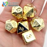 Gold/Silver Plating Acrylic Dice Set